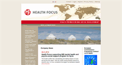 Desktop Screenshot of health-focus.de