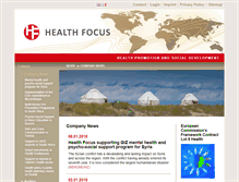 Tablet Screenshot of health-focus.de